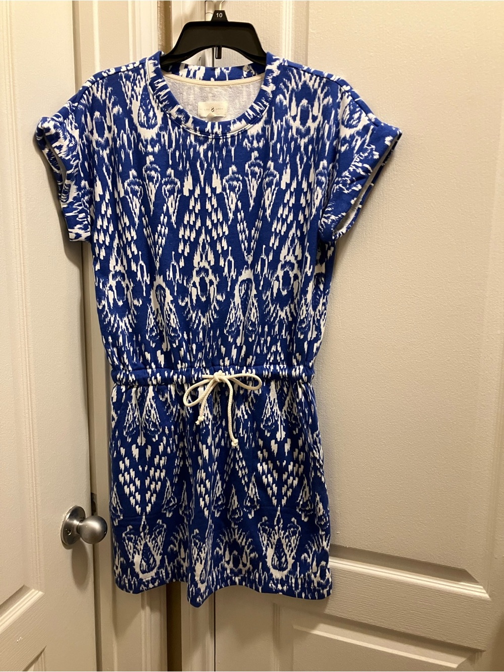 Lou & Grey Blue & White Printed Drawstring Women’s Mini